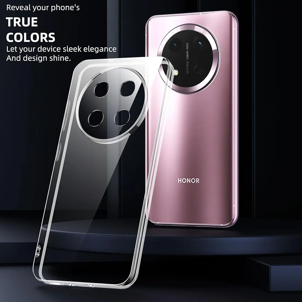 حافظة ناعمة من السيليكون الشفاف لهاتف Honor Magic8 Magic7 Magic6 Magic5 Magic4 Magic 8 7 6 5 Pro Lite غطاء شفاف رقيق للغاية #3