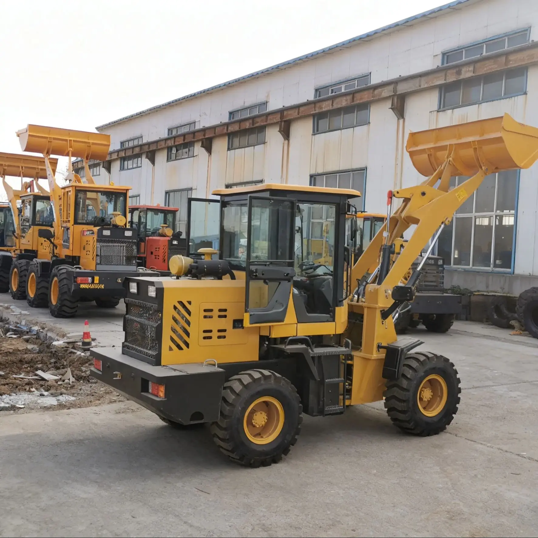 Chargeuse sur pneus chinoise 2t 2.5t 3t1.5 tonnes, petit chargeur à bras télescopique articulé, micro chargeuse sur pneus de grande capacité