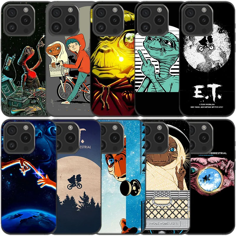 E.T. the Extra-Terrestrial Clear Phone Case For Apple iPhone 12 13 Mini 11 14 15 16 Pro Max Cover XS MAX XR Soft