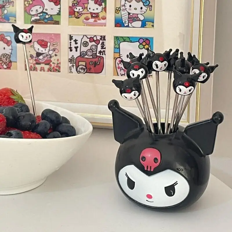 سانريوس كورومي علامة الفاكهة لطيف الكرتون المحمولة جديد الإبداعية علامة سلطة Kawaii أنيمي رائجة البيع المنزلية نمط الديكور الفتيات