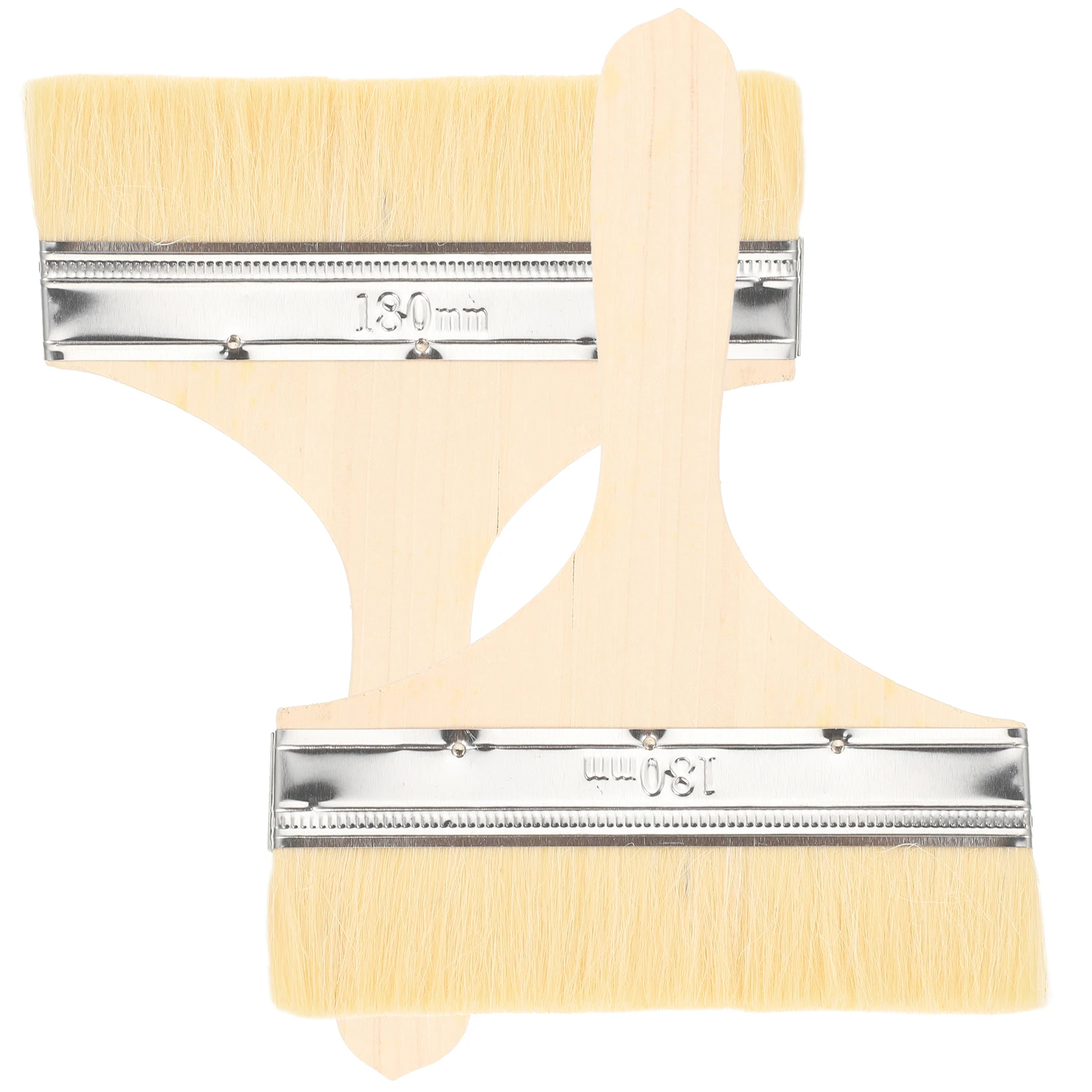 

2Pcs Long H Wool Brush for Home Wall Painting Tools Watercolor Practical Cleaning Child House Large Paint Brush Kit