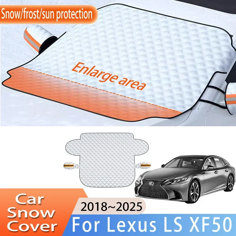 

Car Accessories For Lexus LS XF50 2018~2025 2019 2020 Front Windscreen Snow Cover Ice Frost Sun Protector Waterproof Auto Parts