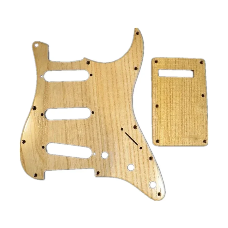 Different colors of SSS Pickguard & Backplate & Screws solid wood for ST Style Guitar parts