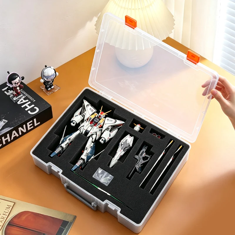  Mecha PG Storage Box Humanoid Model MG Assault Protection RG Soldier Puppet War Hammer Display Case Plastic Flip Cover