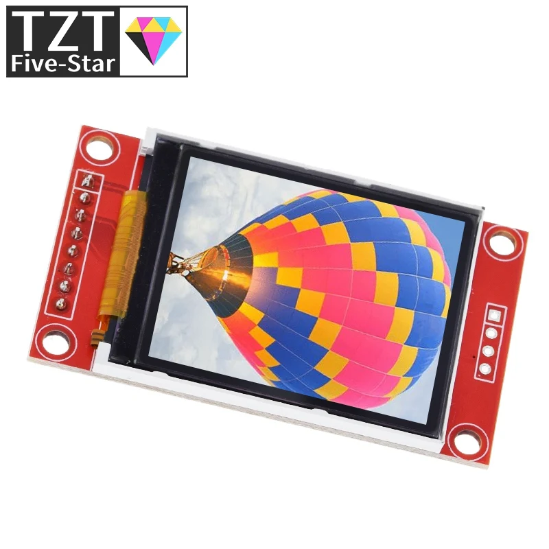 Imagem -06 - Tzt 1.8 Polegadas Tft Lcd Módulo de Tela Lcd Spi Serial 51 Drivers io Driver Tft Resolução 128*160 para Arduino