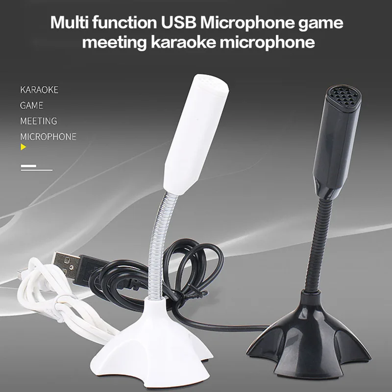 USB Desktop Microphone 3.5mm for PC Laptop Computer Mic Game Accessories