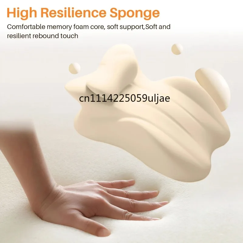 Multi-Positional Wedge Pillow Memory Foam Ergonomic Prone Pillow with Removable Cover Couple Bed Pillow for Body Pain Relief