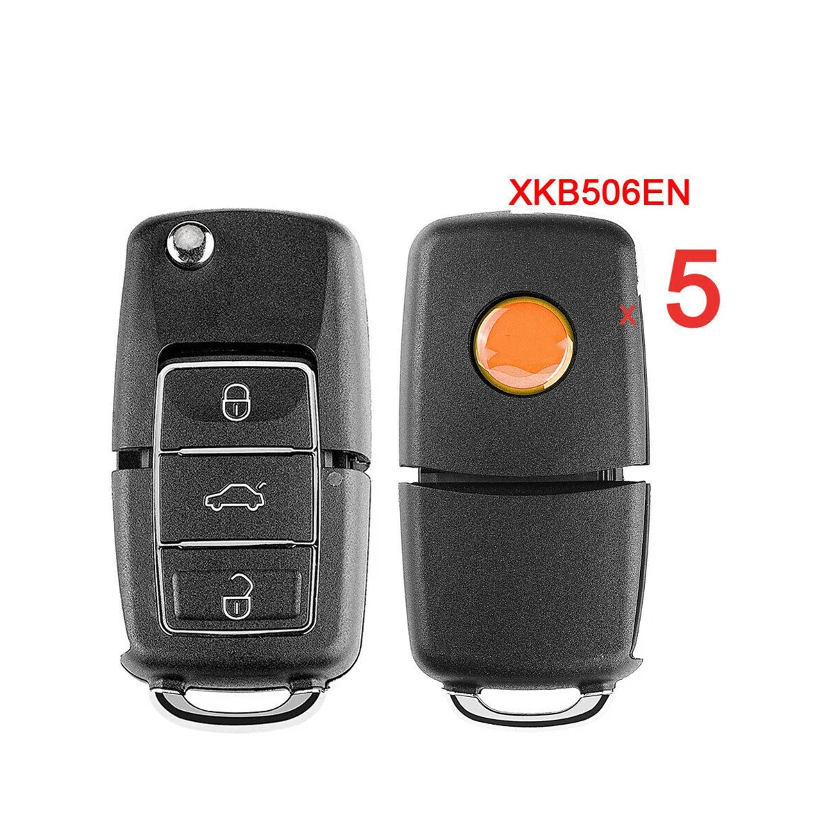 XKB506EN Universal Wire Remote Key Fob 3 Buttons for B5 Type for VVDI Key Tool 5Pcs/Lot