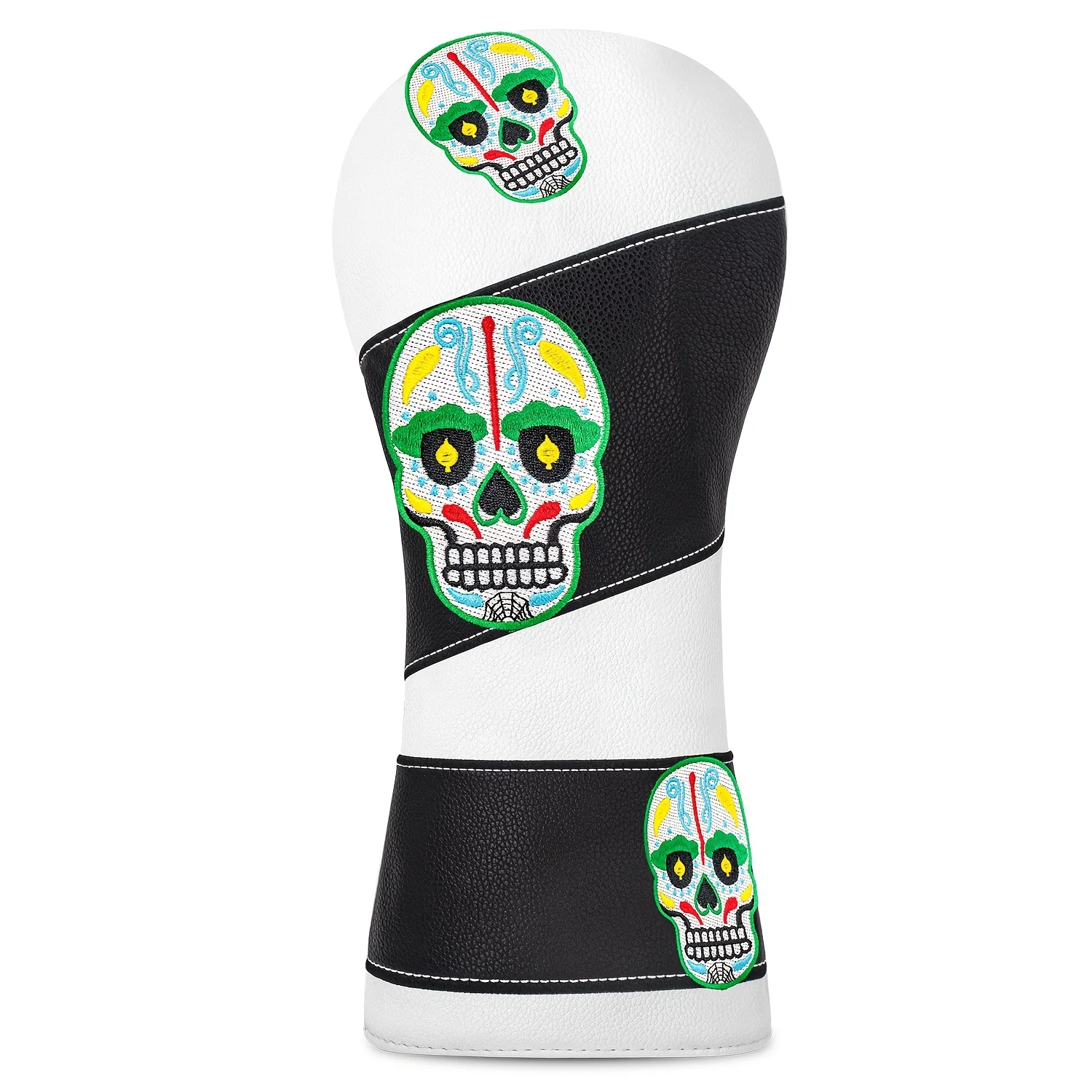 A High-Quality Skull Design Golf Club Head Cover-a Protective Sleeve for Golf Clubs (Suitable for Drivers,Fairways And Hybrids)