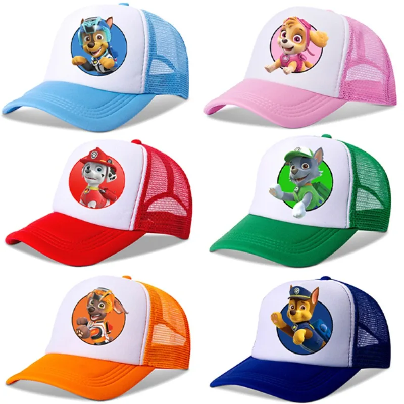 Paw Patrol moda rodzic-dziecko czapka z daszkiem Anime regulowana letnia czapka z filtrem przeciwsłonecznym mężczyźni kobiety dzieci Hip Hop osłona przeciwsłoneczna czapki z daszkiem
