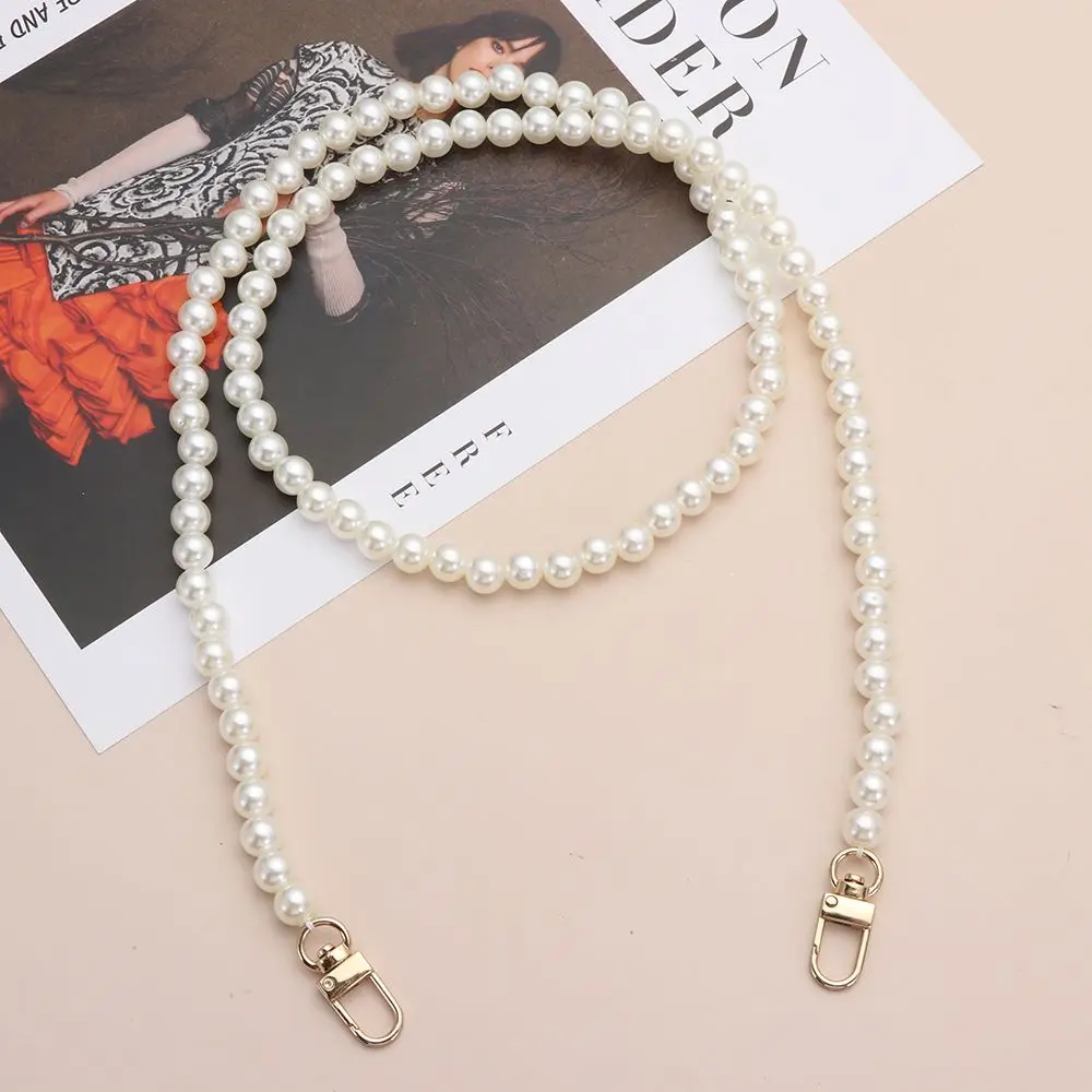 Fashion Shoulder Bag Straps Accessories Pearl Strap Bags Handbag Handles DIY purse Replacement Long Beaded Chain