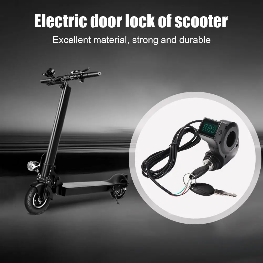 Electric Scooter Ignition Lock with 2 Keys for KUGOO M4 PRO Cylinder Starter Switch Locks Keys Kick Scooter Replacement Parts