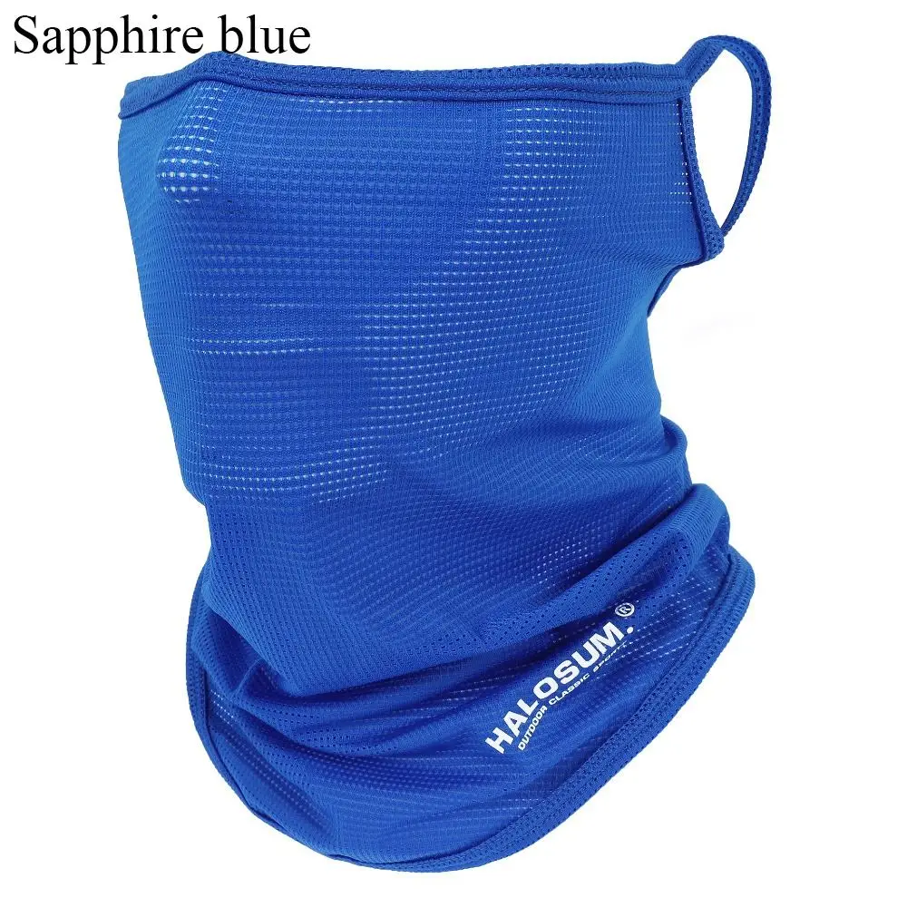 Full Face Mask Balaclava Breathable Sun UV Protection Summer Ice Silk Sun Protection Bike Mask Motorcycle Scarf Neck Gaiter