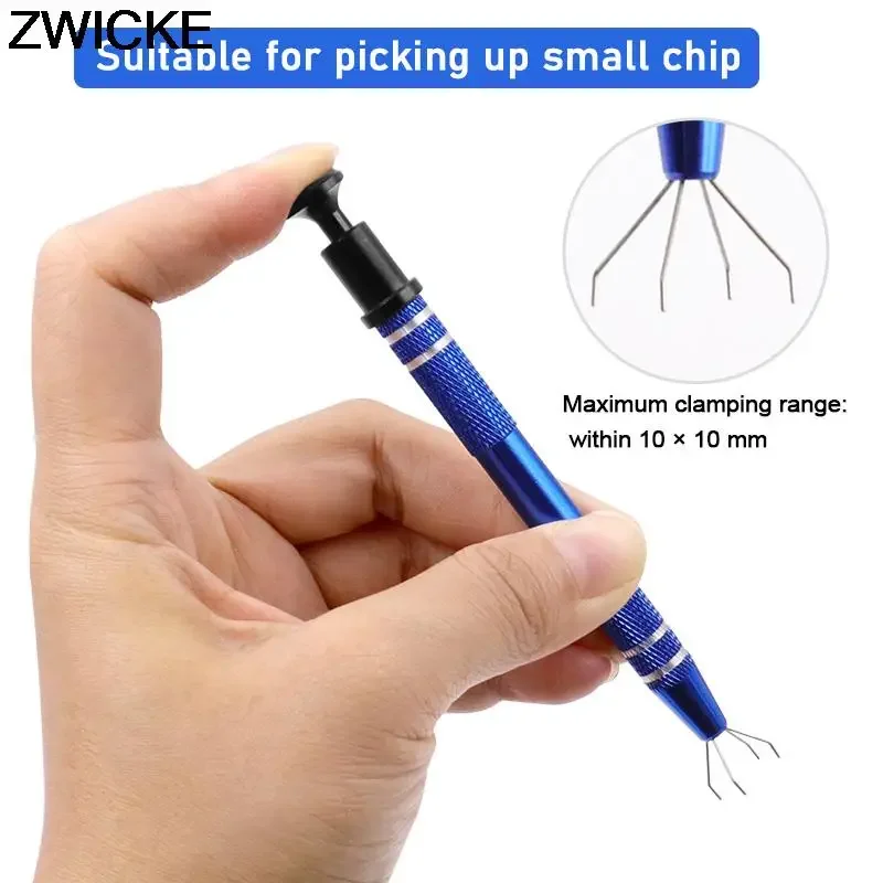 Precision Grabber IC Chip Components Catcher Clamping Clip Pick Up Socket Tool Small Electronic Components On Motherboard