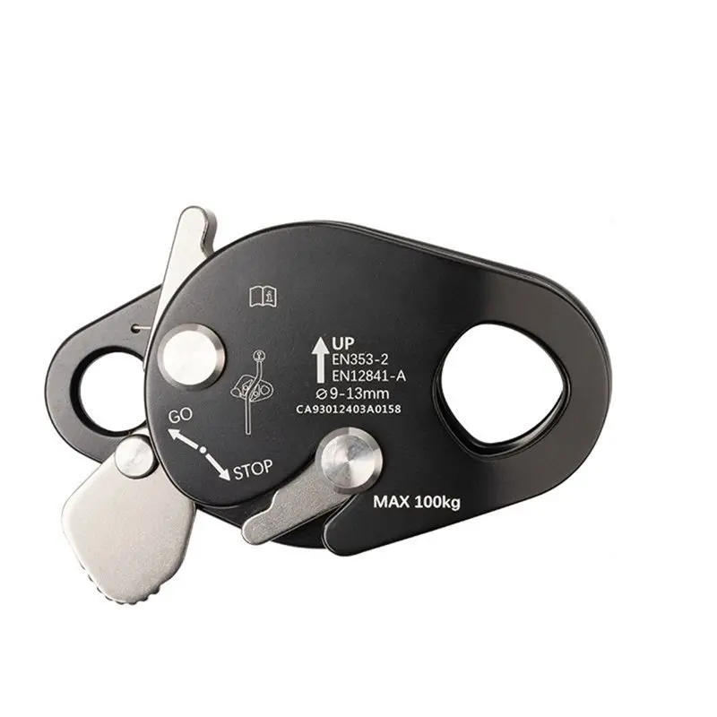 ABHS-Mobile Rope Grab Self-Locking Device Height Fall Protection Fall Arrester Climbing Stop Descender For 9-13Mm Rope
