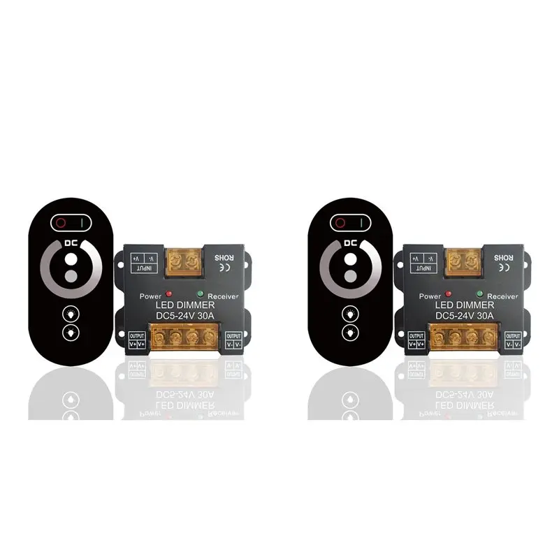 VEHO-2X RF 30A Touch Dc12v Dc24v Single Color Controller LED Dimmer For LED Lights