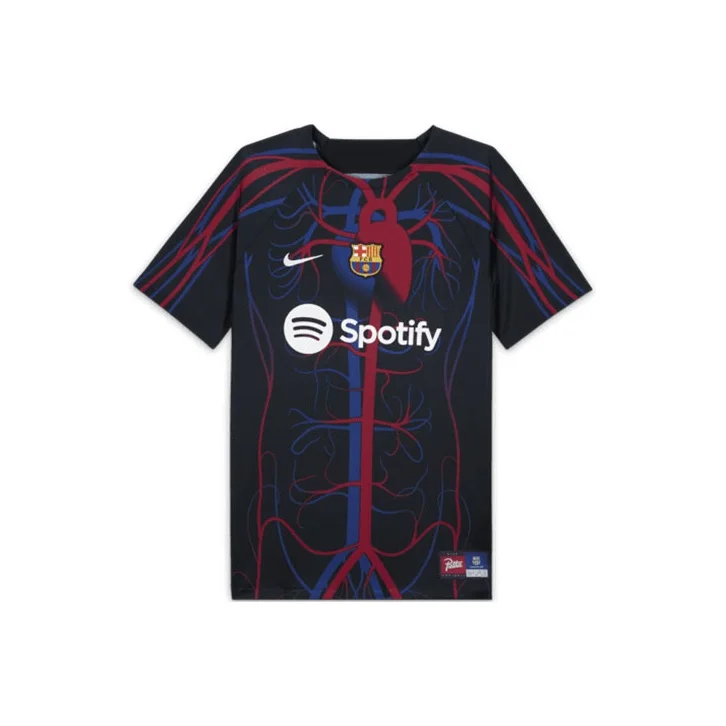 Nike FC Barcelona Soccer Jersey Men's Black Red Blue FD2372-011