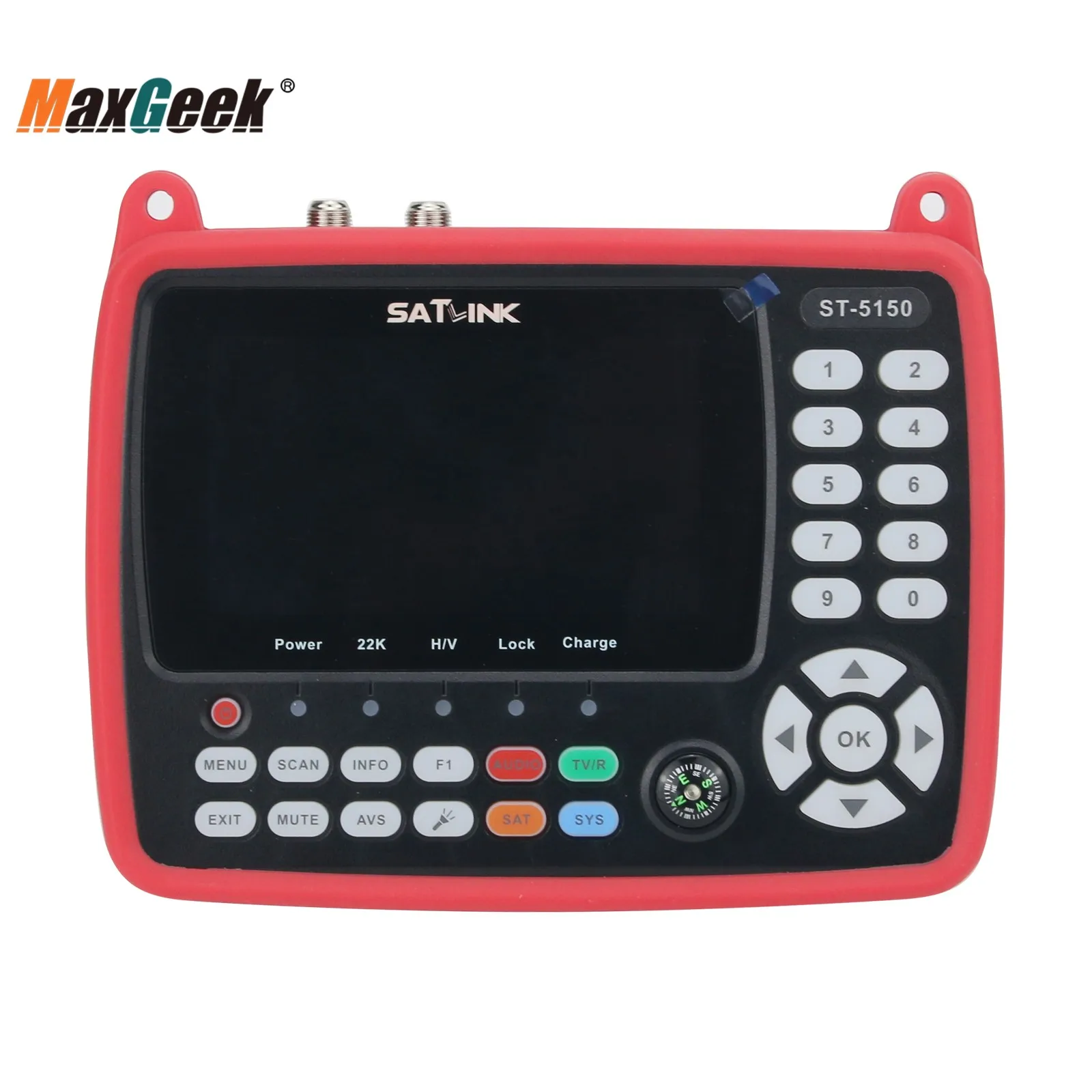 ST-5150 DVB-S2/T2/C COMBO HD Satellite TV Signal Finder Digital Signal Meter Satellite Finder H.265 HEVC MPEG-4 4.3 Inch TFT LCD