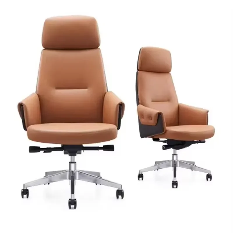 Low Price Office Furniture School Staff Computer Revolving Leather Swivel Executive Chair