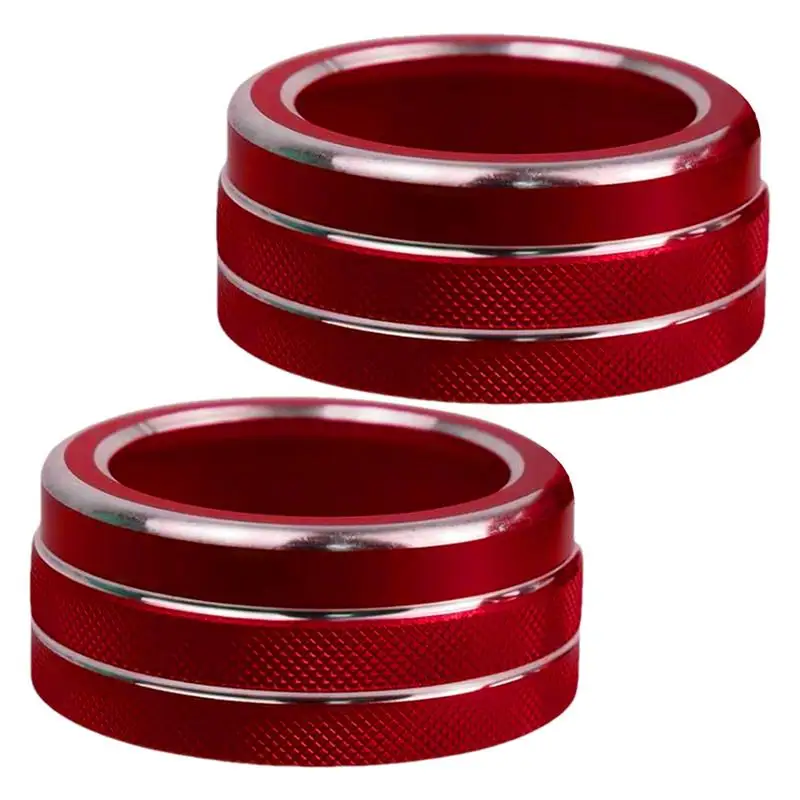 

Aluminum Car Centre Console Cover Ac Air Conditioning Knob Cover 2PCS Ac Air Conditioning Knob Cover For Car Interior