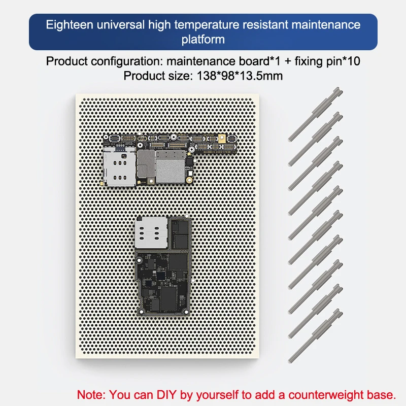 IC Repair Pin Fixing Table Mobile Phone Repair Tools 18Kinds Universal High-Temperature Resistant Maintenance Platform PCB Chip
