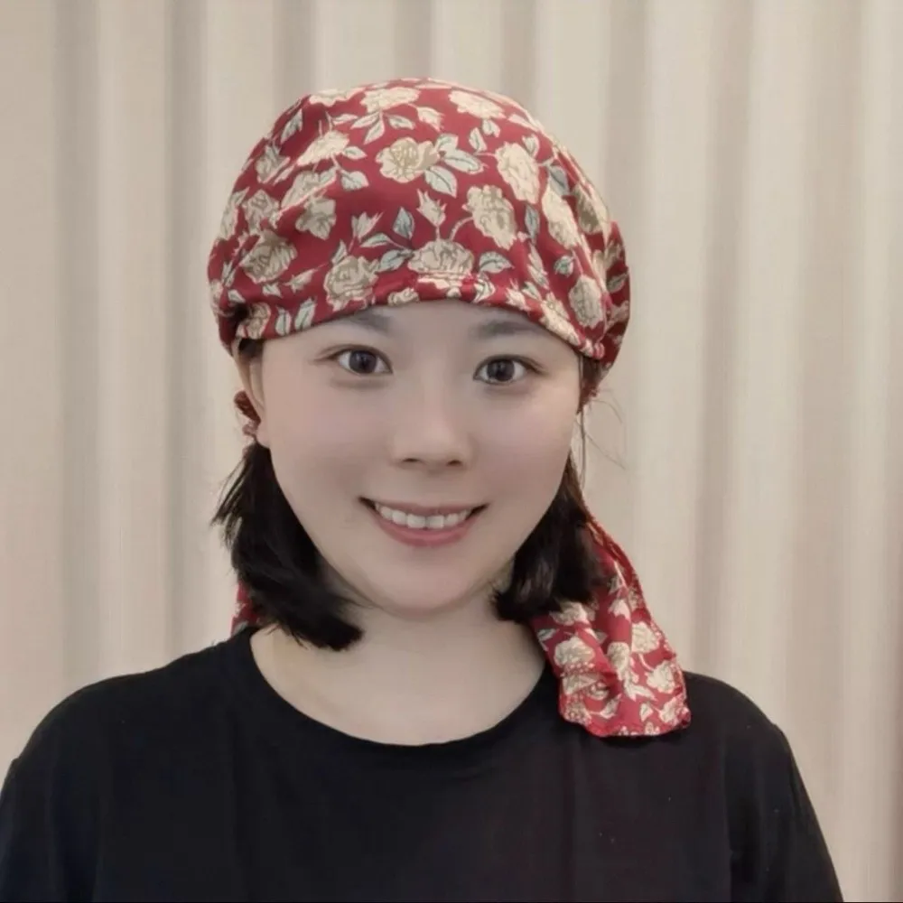 Fashion Accessory Sun Protection Floral Hat Thin Material Floral Pattern Ribbon Hat Ribbon Design Hair Covering Hat Daily Use