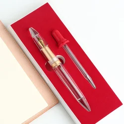 Majohn M2 plus Transparent Resin Fountain Pen F Nib Ink Storage Large-Capacity Pen Writing Practice Office Student Stationery