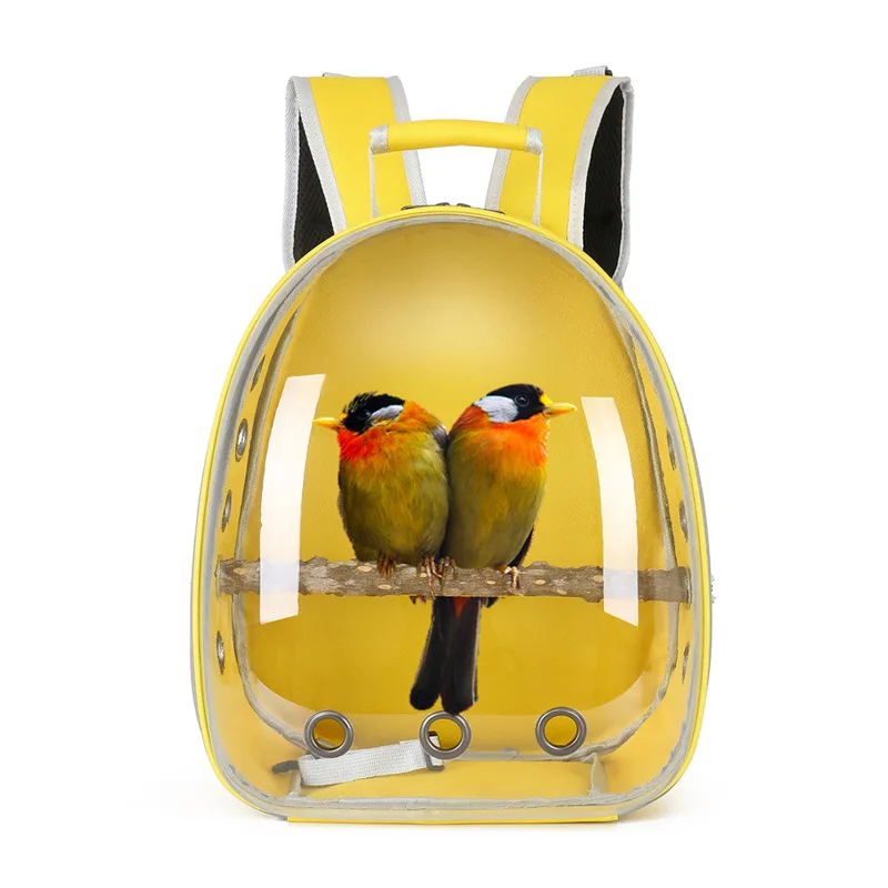 

Bird Cage Panoramic Pet Backpack Breathable Pet Bird Bag Outdoor Portable Transparent Backpack