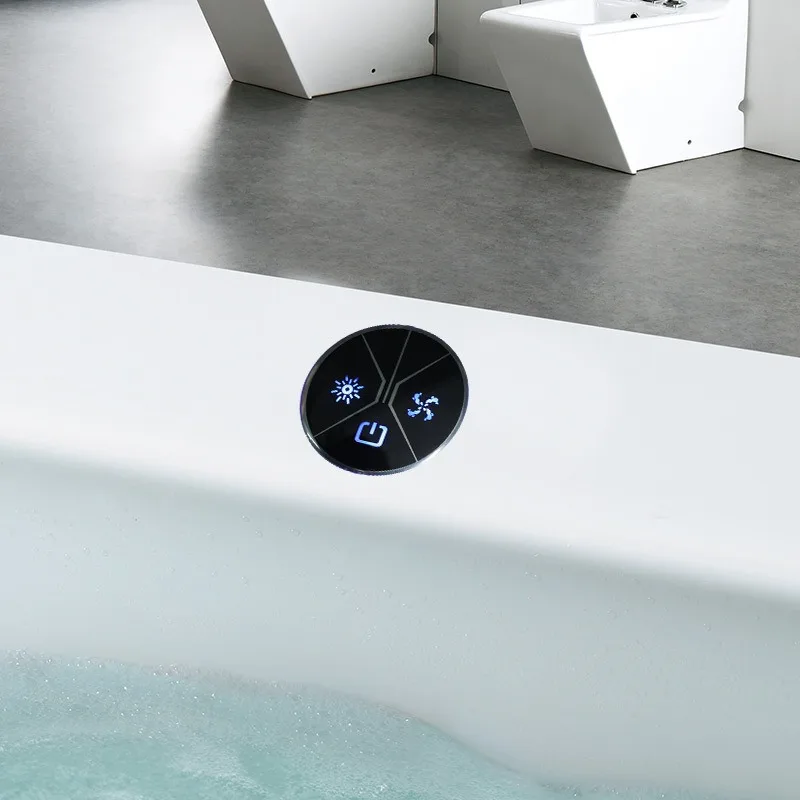 Bathtub Thermostat Control Setlligent Acrylic Operation Panel Complete Matching Electrical Control Cabinet