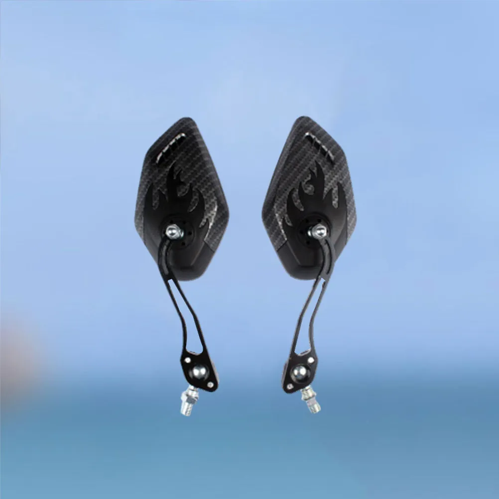 

Carbon Fiber Bike Rear View Mirror Hd Wide Angle Blast Resistant Super Clear Adjustable Rotatable Stylish for 21-23Mm Handlebar