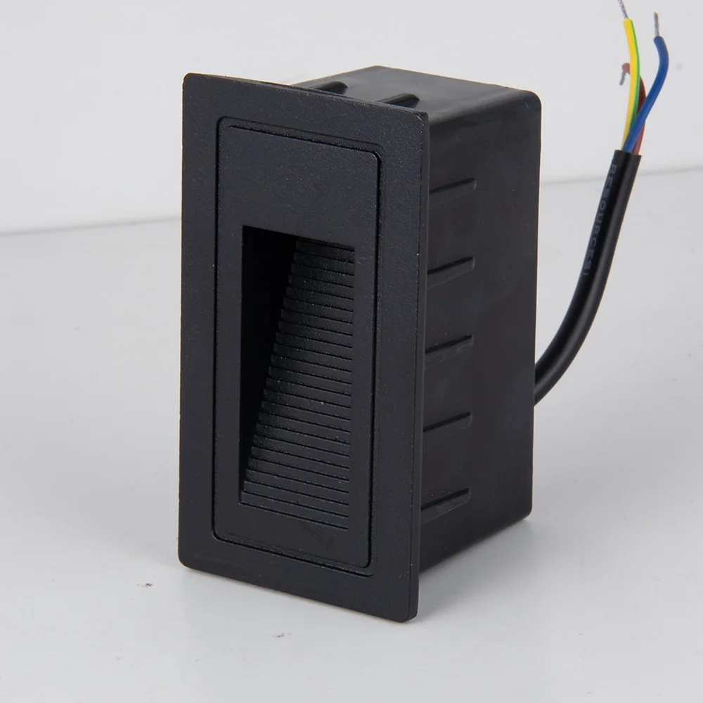 

Waterproof IP65 Recessed Wall Light Emitting Diode Corner Black Step Light Indoor Outdoor