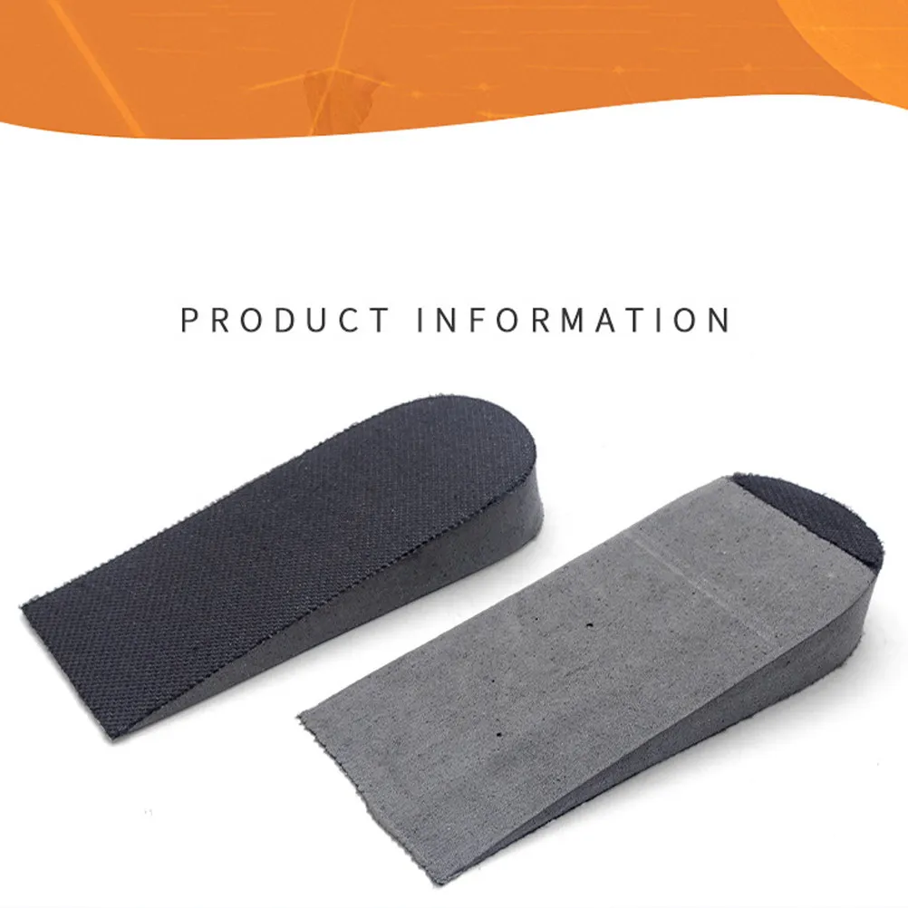 2Pairs Height Increase Insoles Eva Thick Invisible Shoe Pads Unisex Height Boost Cushion Inserts Comfortable Breathable Non Slip
