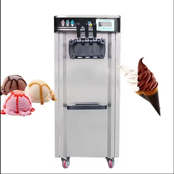 

Wholesale 3 Flavor Commercial Soft Serve Ice Cream Machine Factory Best Price 2+1 Flavors Ice Cream Maker