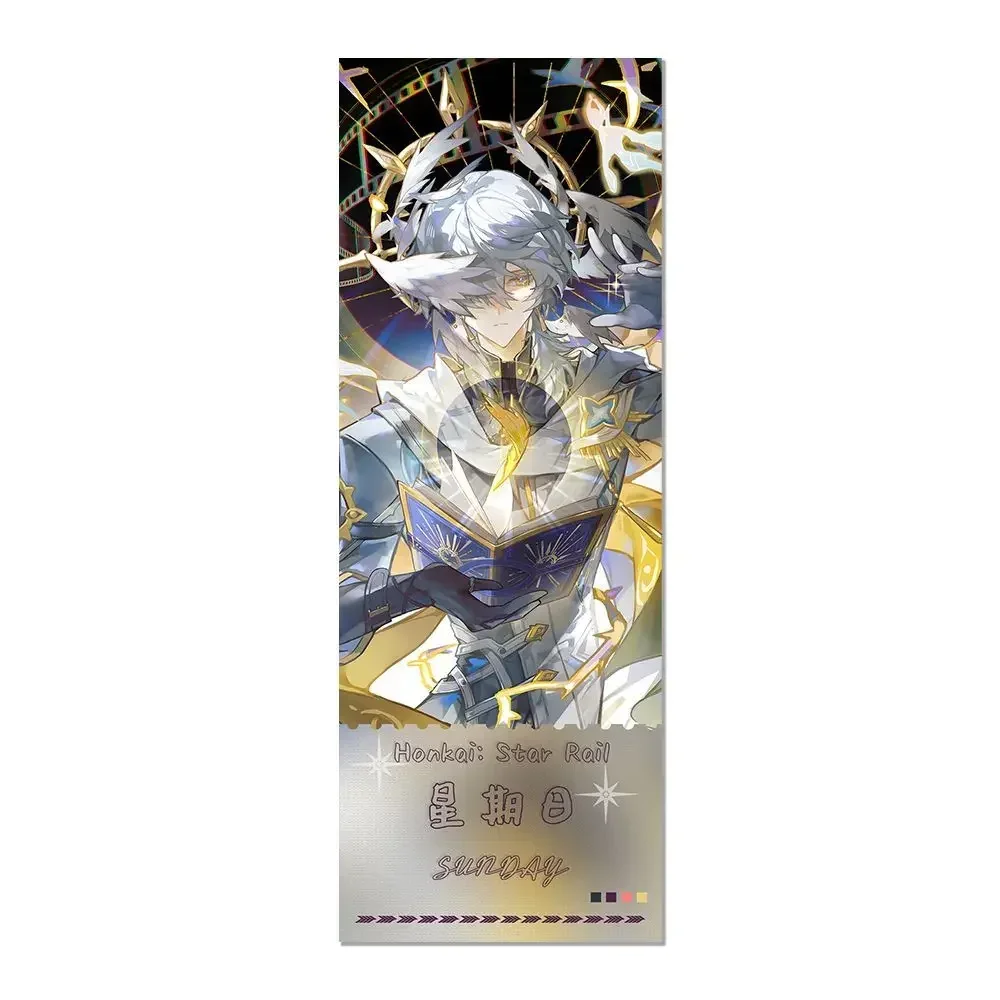 NEU Anime Honkai: Star Rail Sunday Laserticket Lesezeichen Karten Sammlung Nehmen Sie eine Gruppenfotos Buchseite Weihnachten Geburtstagsgeschenke