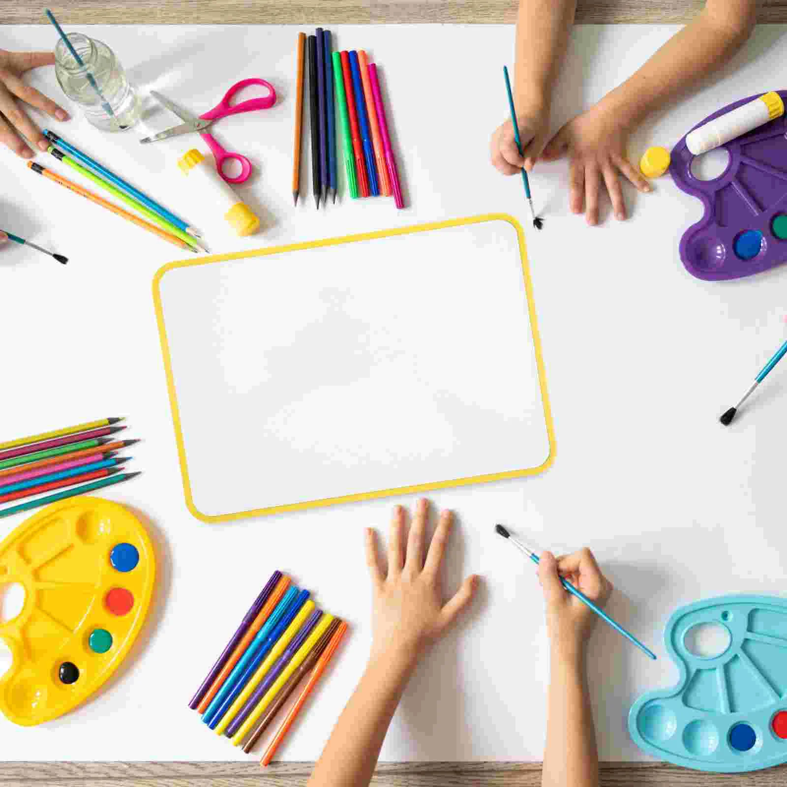 작은 화이트보드 건식 지우기 어린이를 위한 쓰기 지우기 Abs 메모장 화이트보드 학생