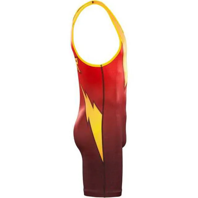 Yellow and Red Wrestling Singlet Body Wear Bodysuit Overalls One-piece Wrestling Power Lift Weightlifting PowerLifting Uniform
