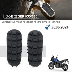 Motorcycle Front Footrest Footpegs Foot Pegs For TIGER 850 SPORT TIGER 900 GT GT PRO RALLY Tiger 1200 Rubber Covers