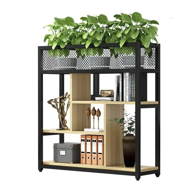 Wrought iron office screen partition fence catering flower stand shelf bookshelf living room dining room low partition