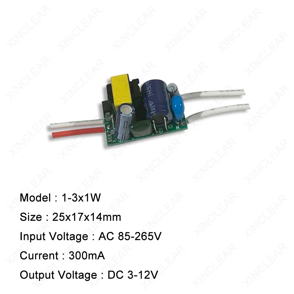 LED Driver 3-5W 4-7W 8-12W 12-18W 18-25W 25-36W Power Supply 300mA 600MA 900MA Constant Current Driver LED Lighting Transformer