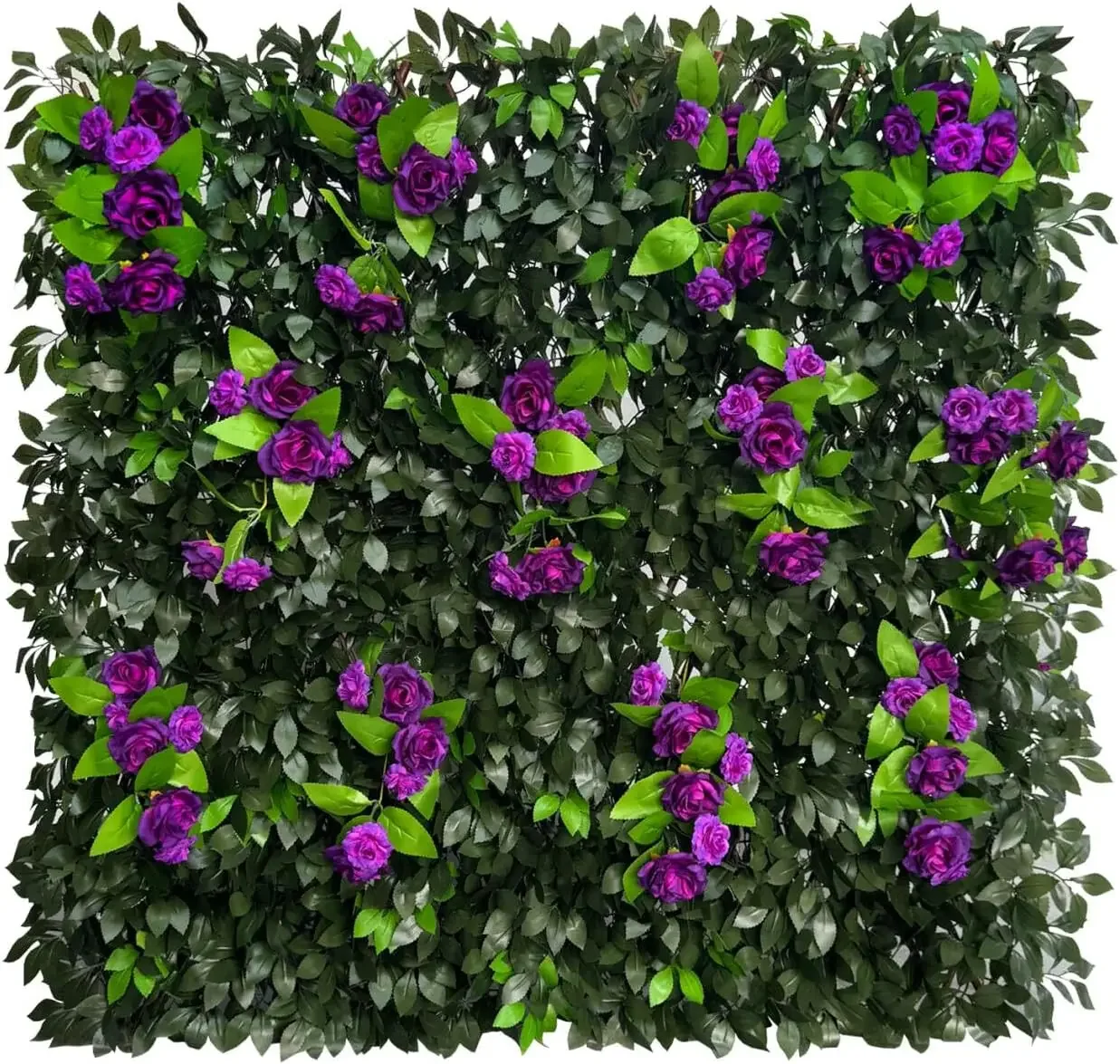 Expandable Fence Privacy Screen for Balcony Patio Outdoor,Decorative Faux Ivy Fencing Panel,Artificial Hedges (Single Sided Leav