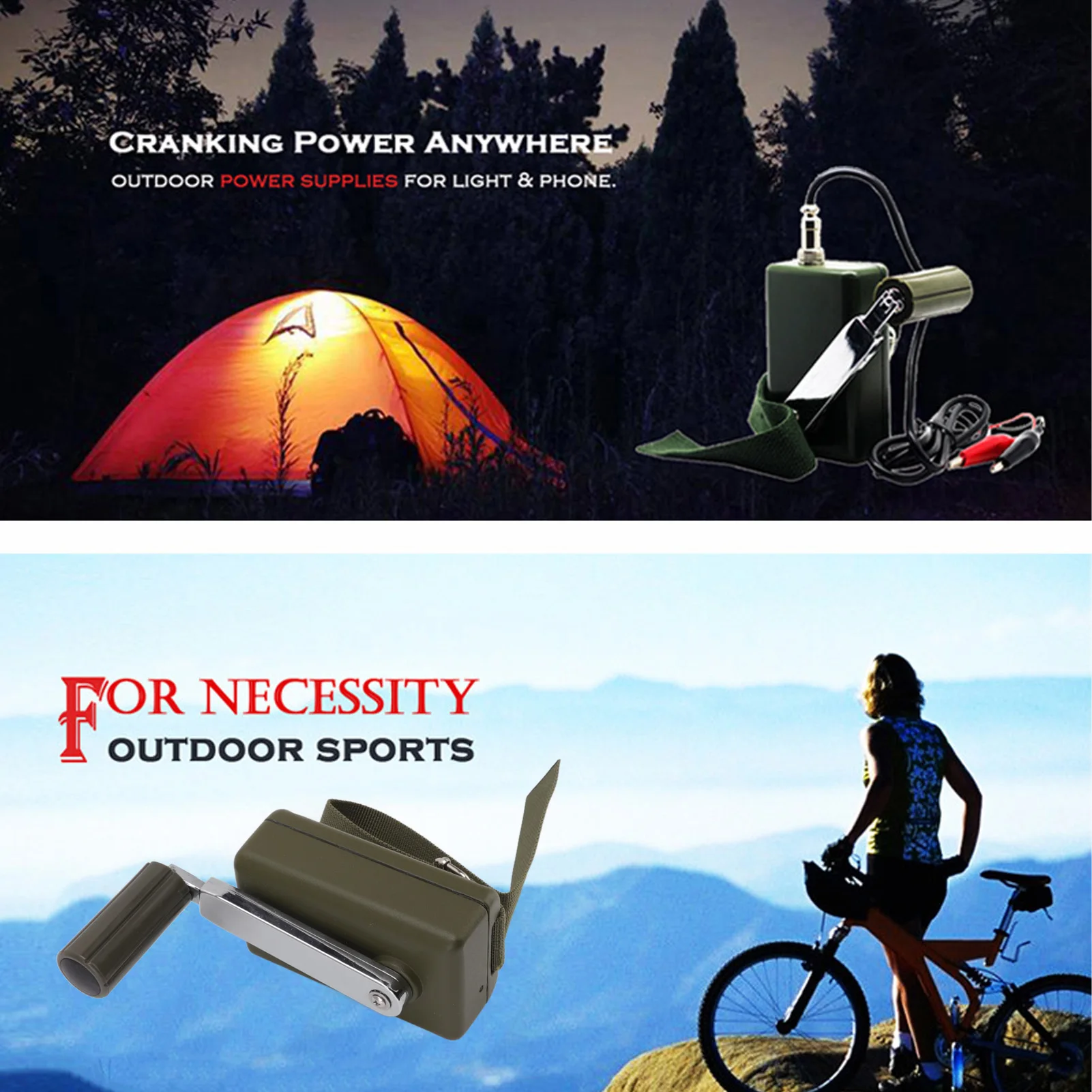 

Ручной кривошипный генератор, экологически чистый, 30 Вт, ручной генератор, уличный аварийный водонепроницаемый генератор для мобильного телефона