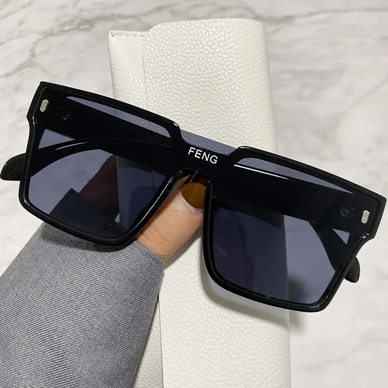 INS Style Sunglasses Trendy All-in-one New Sunglasses with UV Protection Strong Light Protection and Sun Shading