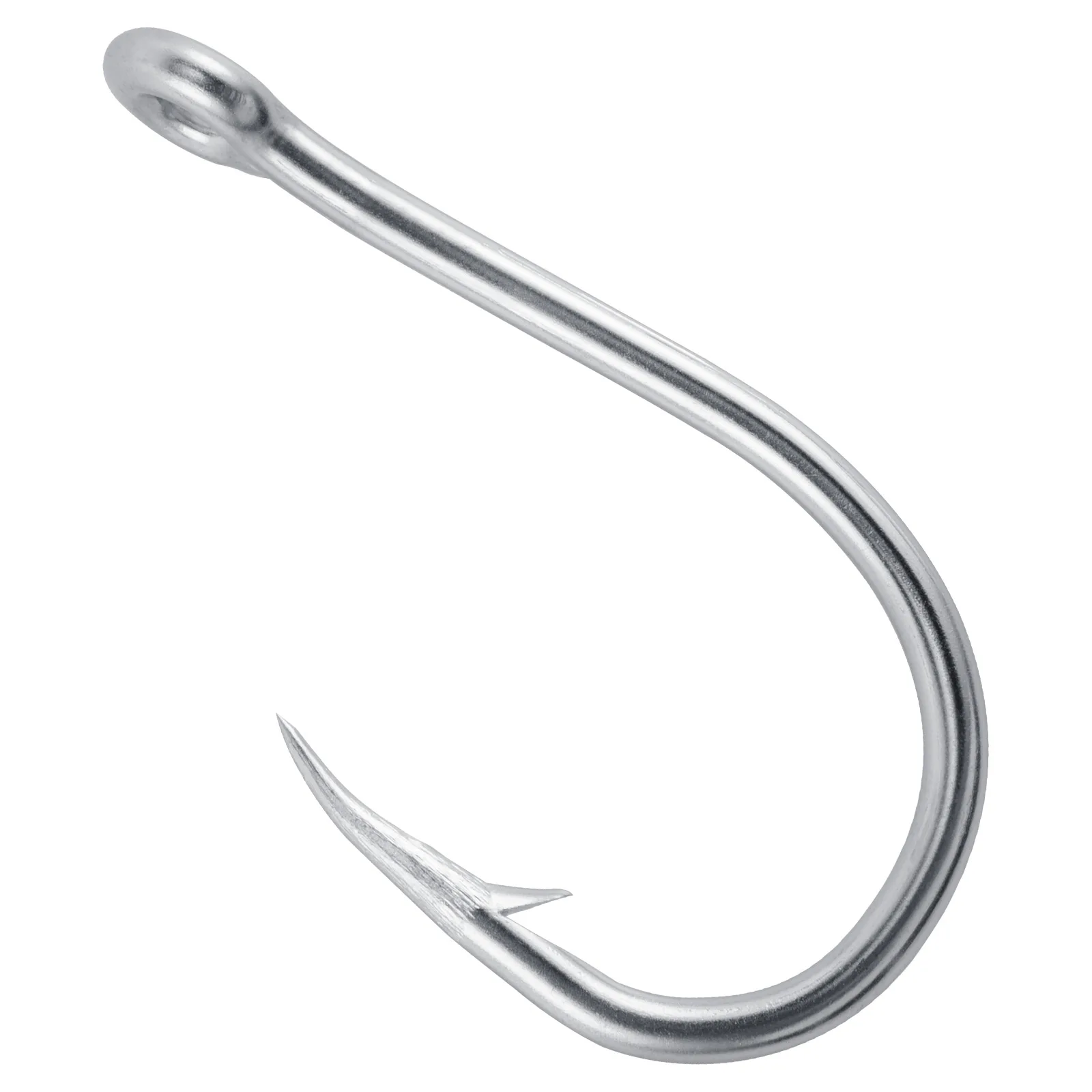 

10/20pcs J Hook Fishing Circle Hook O'shaughnessy Hook Live Bait Hook Saltwater Stainless Steel Tuna Mackerel Striper Flounder