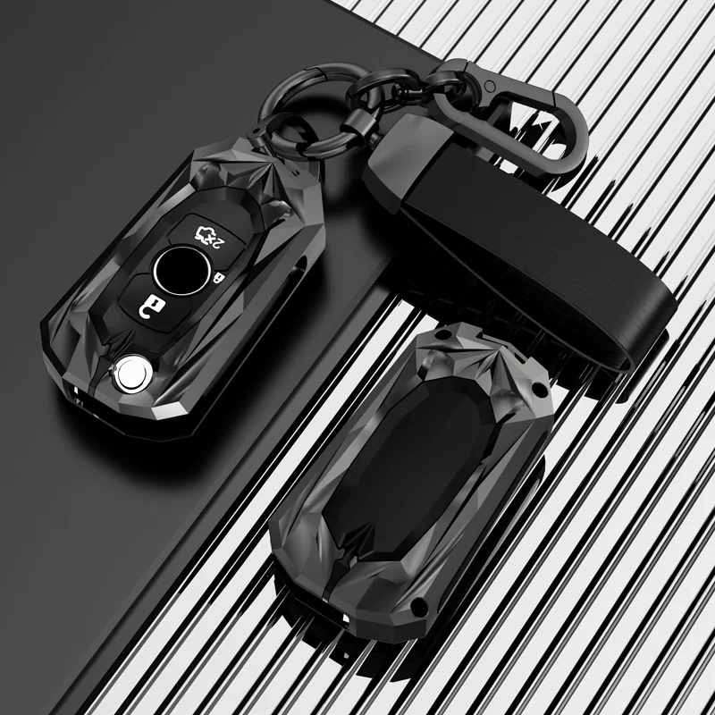 2 3 Buttons Metal Car Key Cover Fob Case Shell for Opel Astra K Vauxhall for Buick Verano GT Excelle 2015 2016 2017 2018 2019