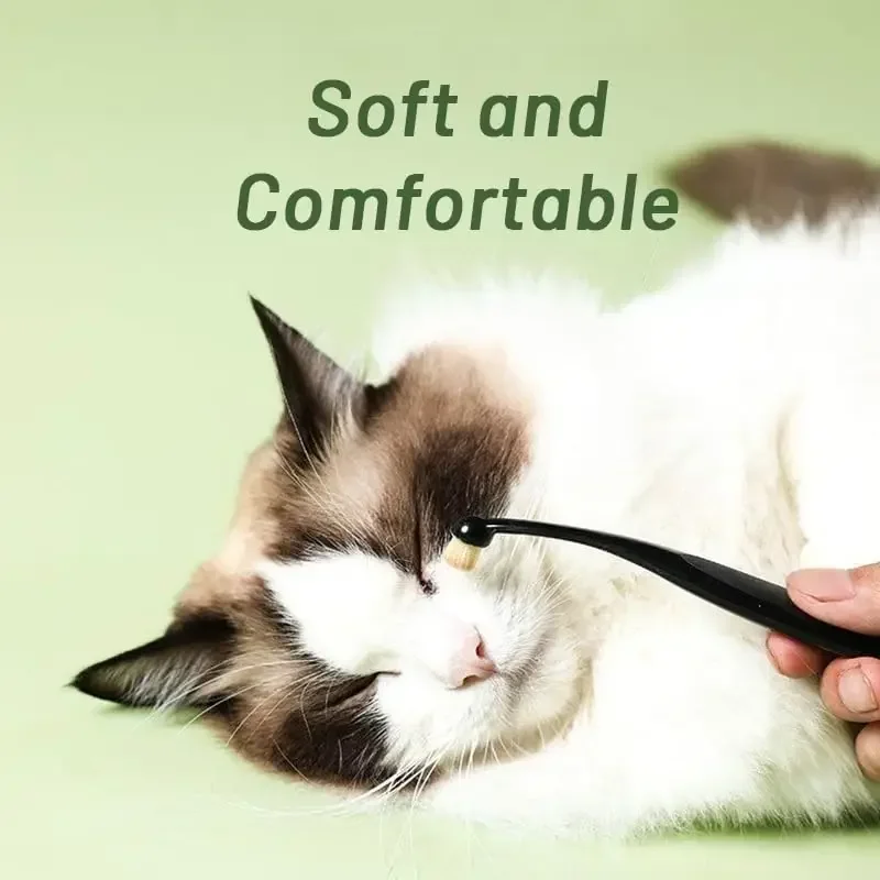 1-20 قطعة الكلب القط المسيل للدموع فرشاة إزالة البقع شعيرات ناعمة أداة تنظيف العين مع مسحوق قضيب للعناية بالنظافة الحيوانات الأليفة