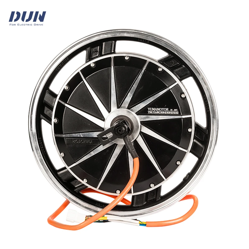 YM14 * 1.6 بوصة V1 2000W 72V 70KMH 35H 48V 60V 72V مكبح قرصي في محور العجلة المحرك