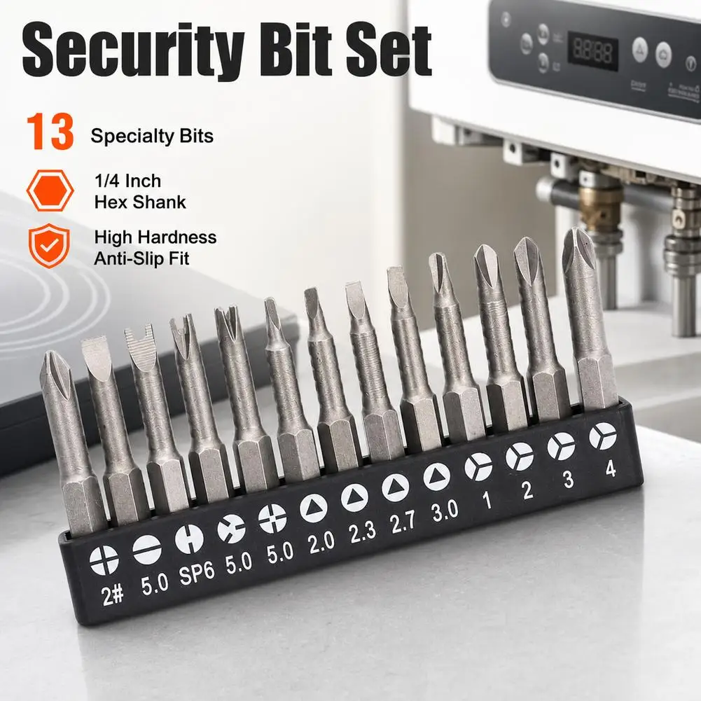 13 Pcs Extra Long Screwdriver Bit Set 5cm / 1.97