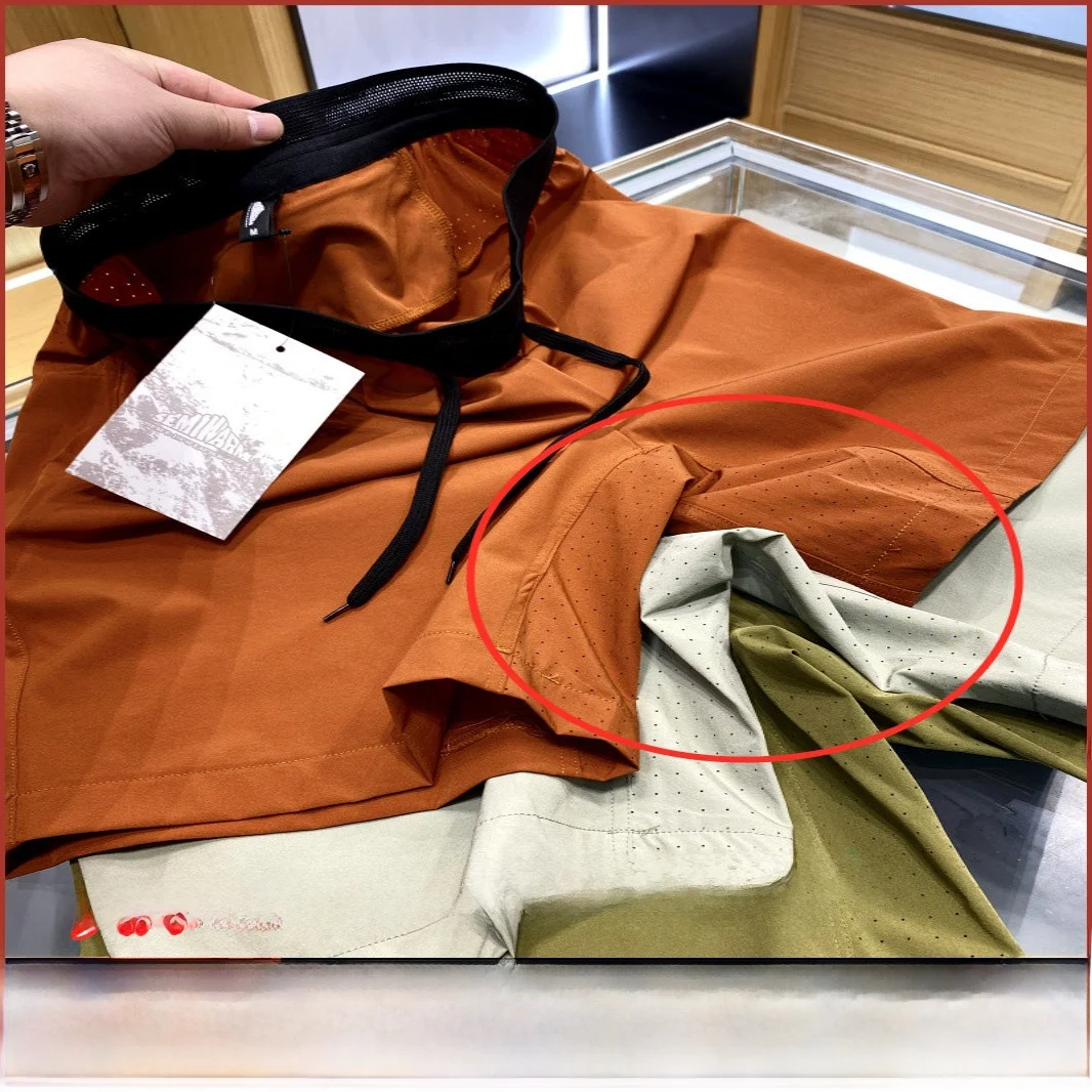 

Qui Dry Breathable Training orts Laser Drill Hole Design Summer Spor Casual Straight Leg Length Five Youthful Everyday