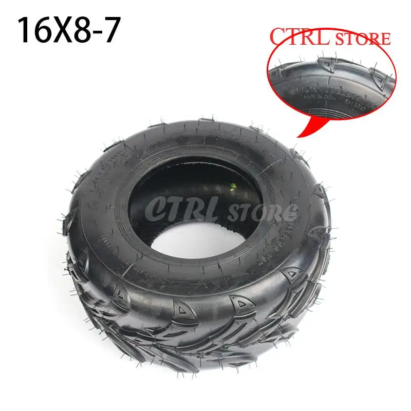 

7-дюймовые бескамерные шины 16X8-7 (200/55-7), вакуумные шины для квадроциклов, газонокосилки, сельскохозяйственных автомобилей, износостойкие колесные шины