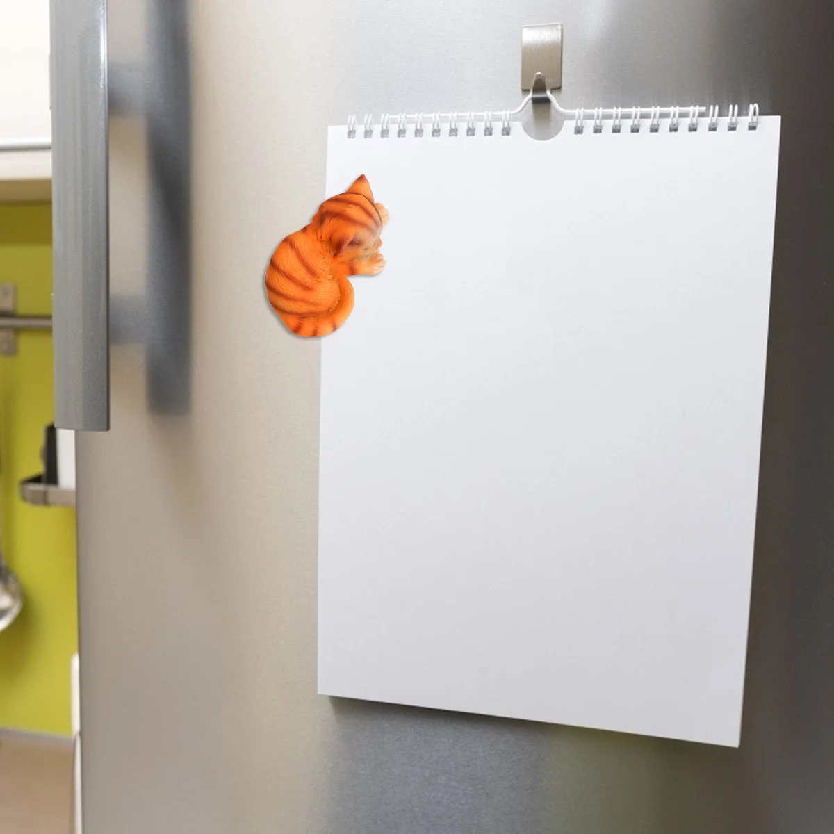 

Kitten Shape Fridge Magnets Timber Material Refrigerator Stickers Home Decoration Gift Yellow Fridge Magnets Sticker